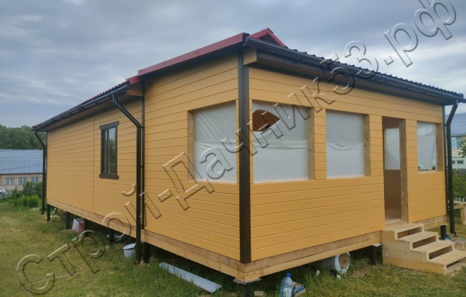 2 Каркасно-щитовой дом 78 М², Московская область, Серпуховский район, деревня Калугино. (2)